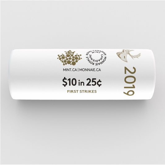 2019 Canada 25-cent Special Wrap Original Roll of 40pcs