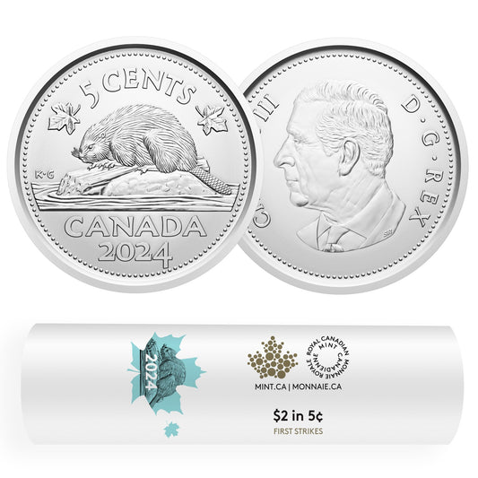 2024 Canada 5-cents Special Wrapped Roll of 40pcs