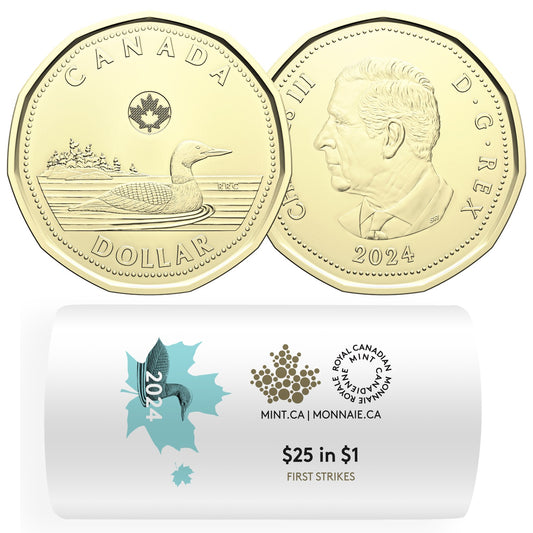 2024 Canada Loon Dollar Special Wrapped Roll of 25pcs