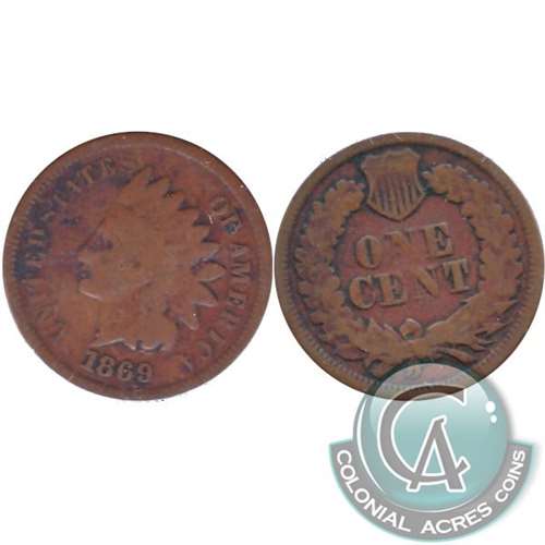 1869 USA Cent G-VG (G-6) $