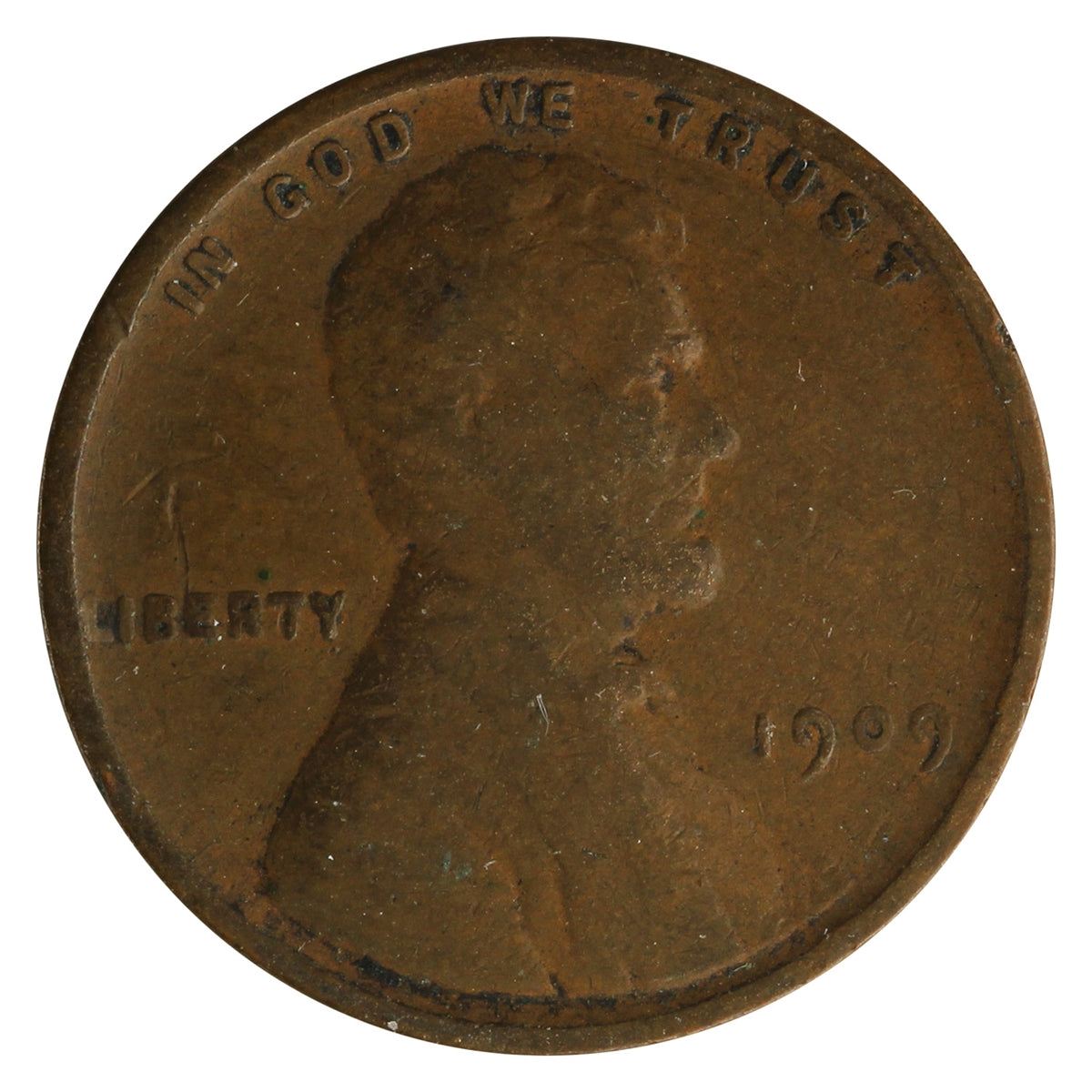 1909 VDB USA Lincoln Cent Fine (F-12)