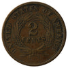 1864 Large Motto USA 2-cents Fine (F-12)