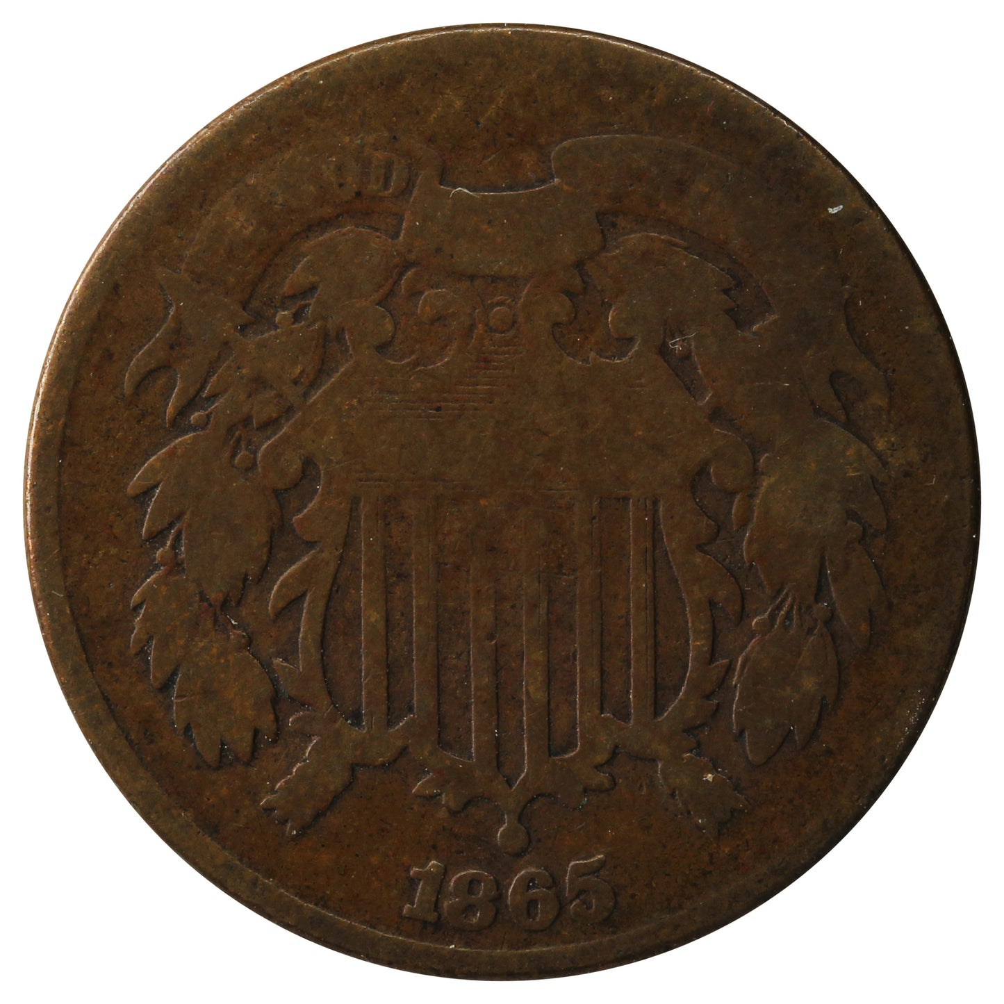 1865 USA 2 Cents Good (G-4)