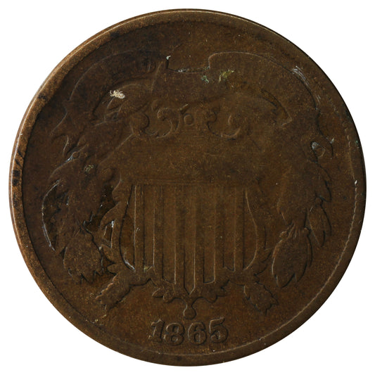 1865 USA 2 Cents G-VG (G-6)