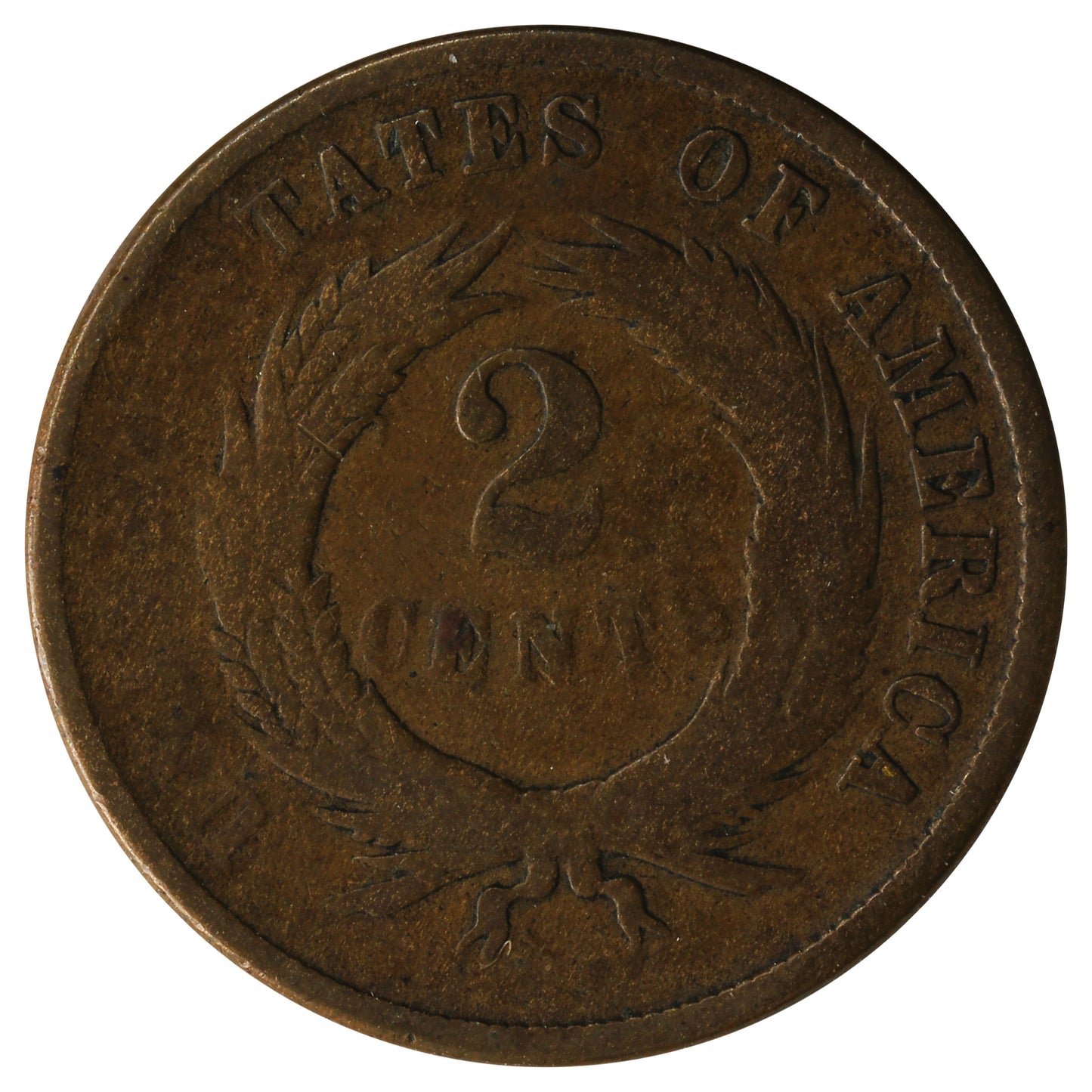 1865 USA 2 Cents G-VG (G-6)