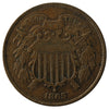 1865 USA 2 Cents VF-EF (VF-30)