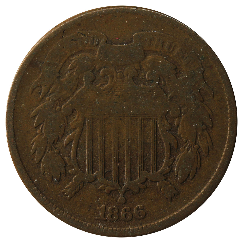 1866 USA 2 Cents G-VG (G-6)