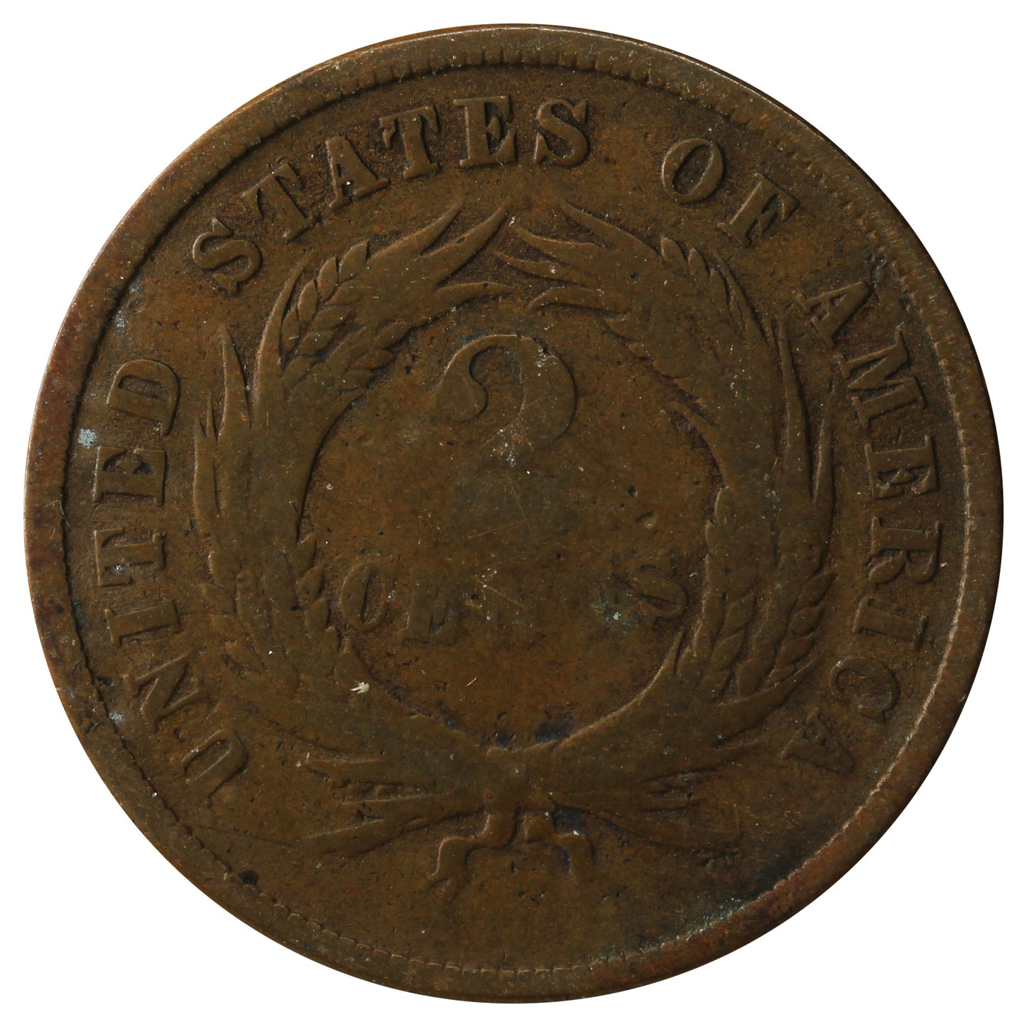 1866 USA 2 Cents G-VG (G-6)