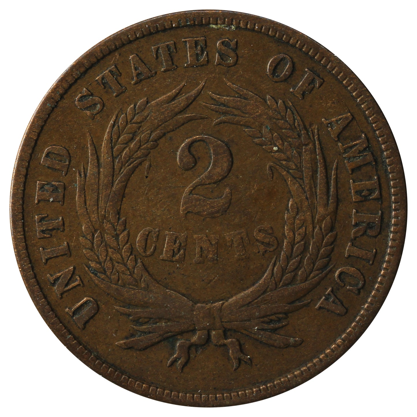 1868 USA 2 Cents F-VF (F-15)