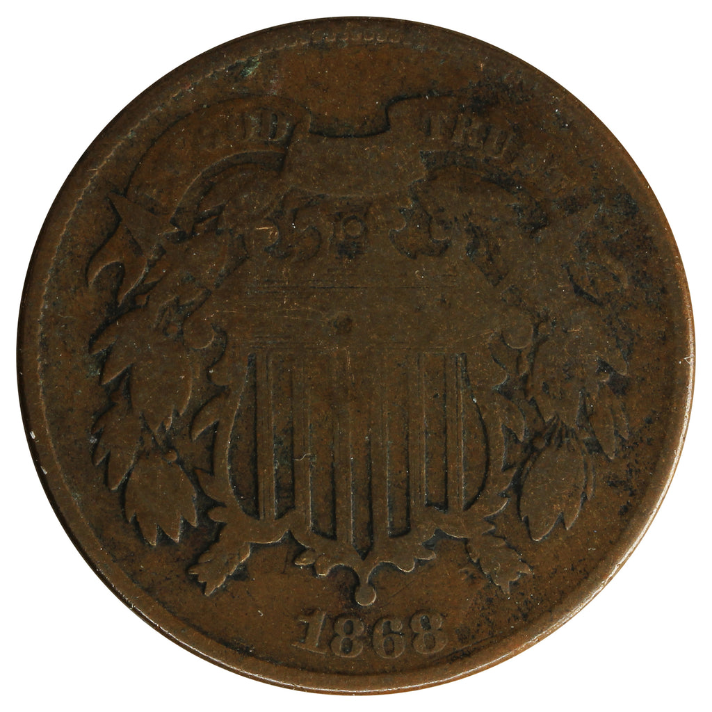 1868 USA 2 Cents G-VG (G-6)