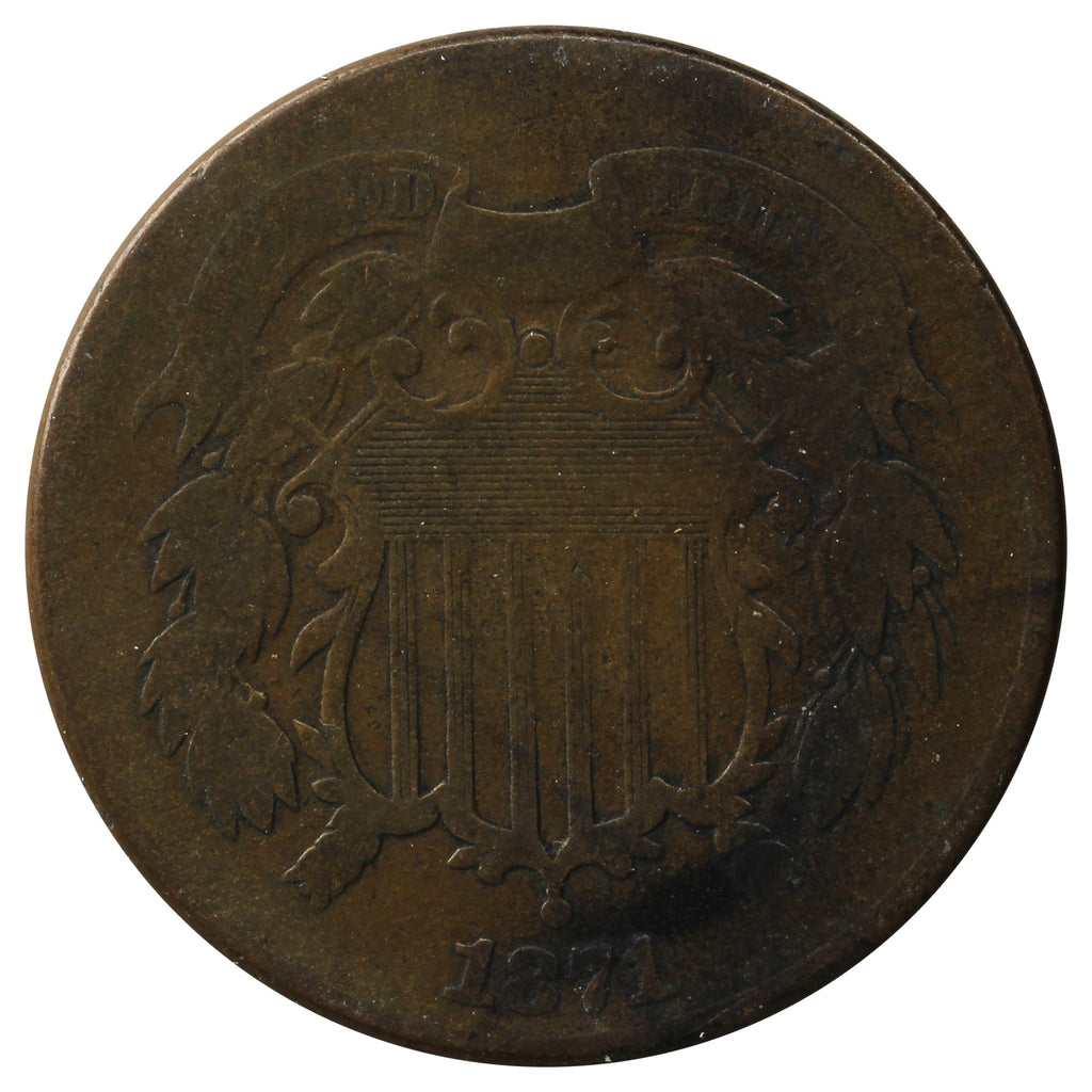 1871 USA 2 Cents G-VG (G-6)