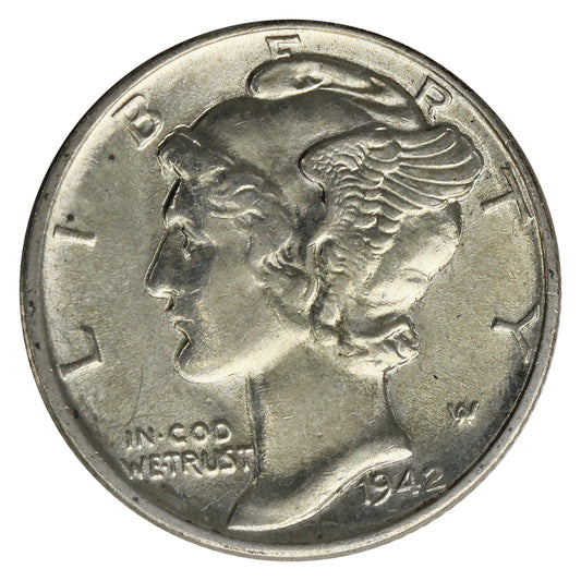 1942 USA Dime Choice Brilliant Uncirculated (MS-64)