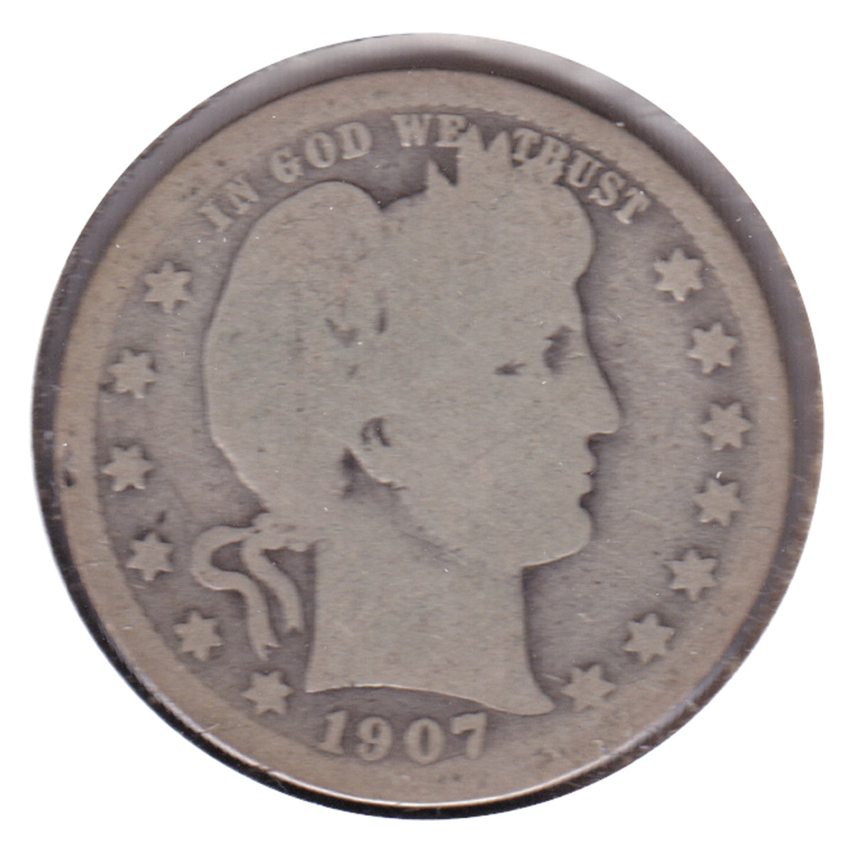 1907 USA Quarter About Good (AG-3)