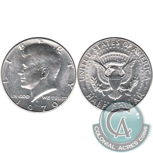 1970 D USA Half Dollar UNC+ (MS-62)