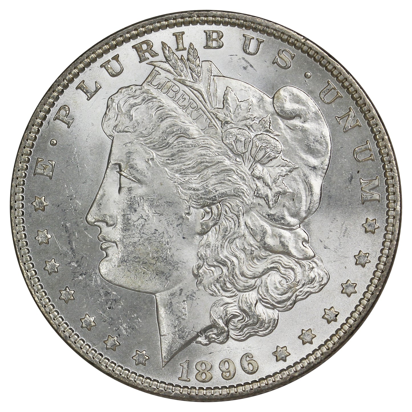 1896 USA Dollar Choice Brilliant Uncirculated (MS-64) $