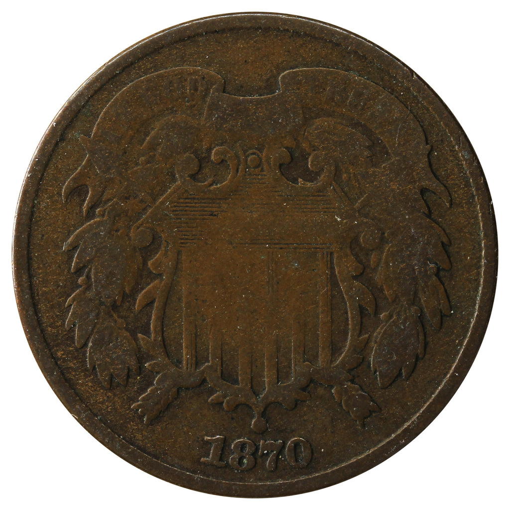 1870 USA 2 Cent G-VG (G-6)