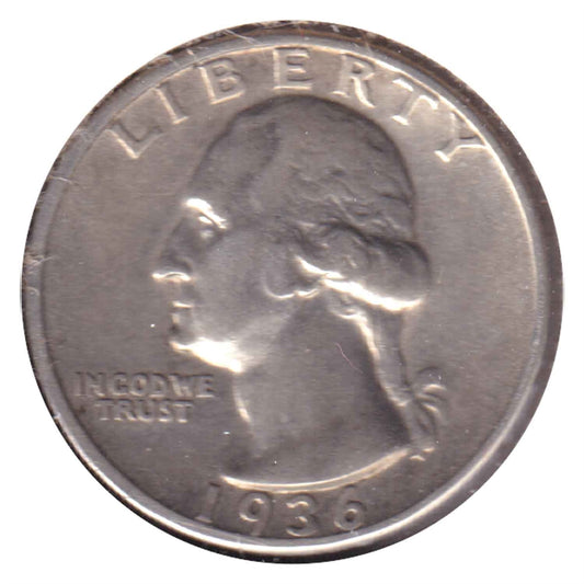 1936 USA Quarter EF-AU (EF-45)