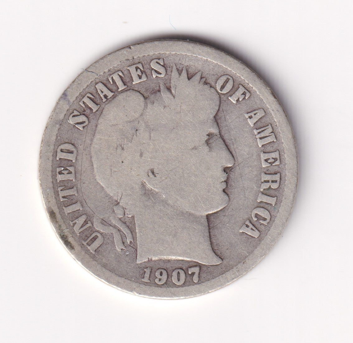 1907 D USA Dime Good (G-4)