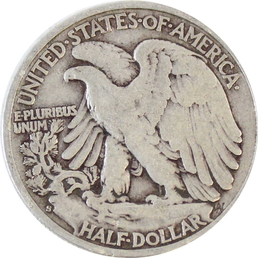 1943 S USA Half Dollar Circulated