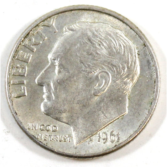 1961 D USA Dime Circulated