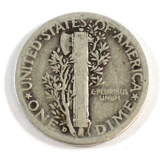 1936 D USA Dime Circulated