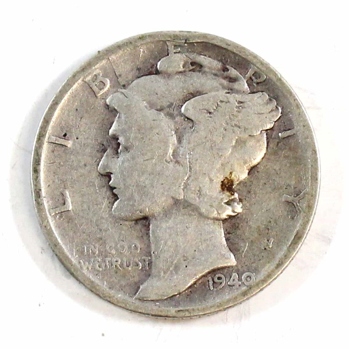 1940 S USA Dime Circulated