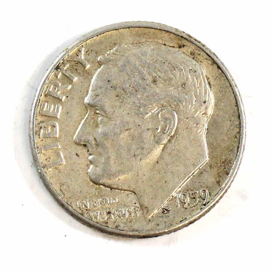 1959 D USA Dime Circulated