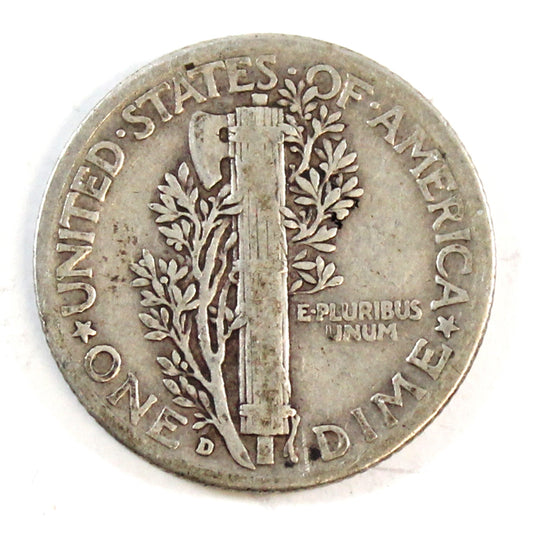 1941 D USA Dime Circulated