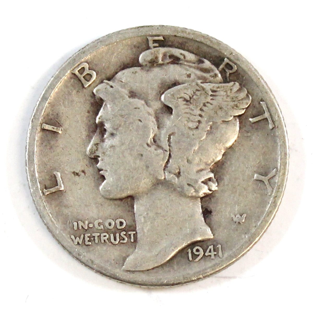 1941 D USA Dime Circulated