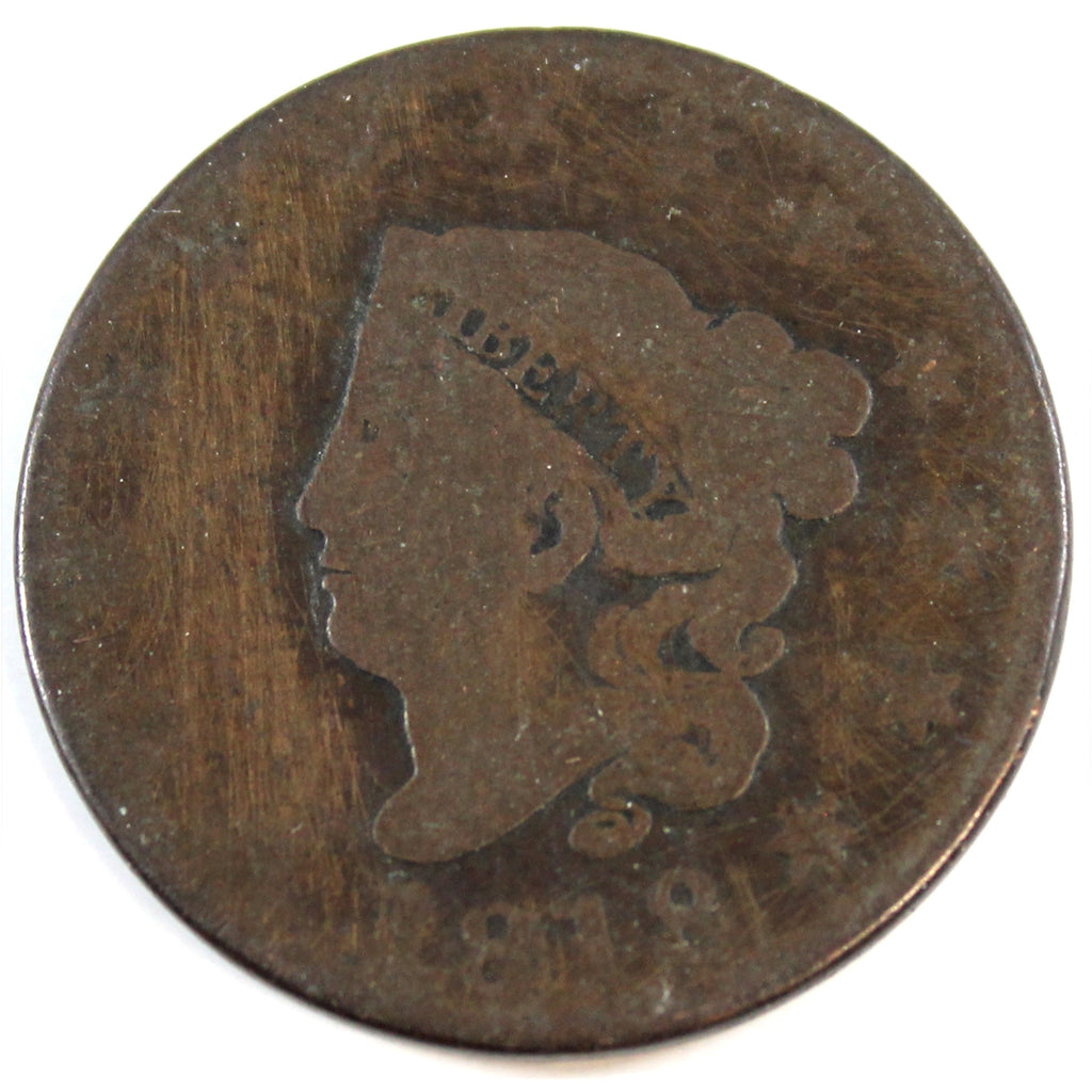 1818 USA Cent About Good (AG-3)