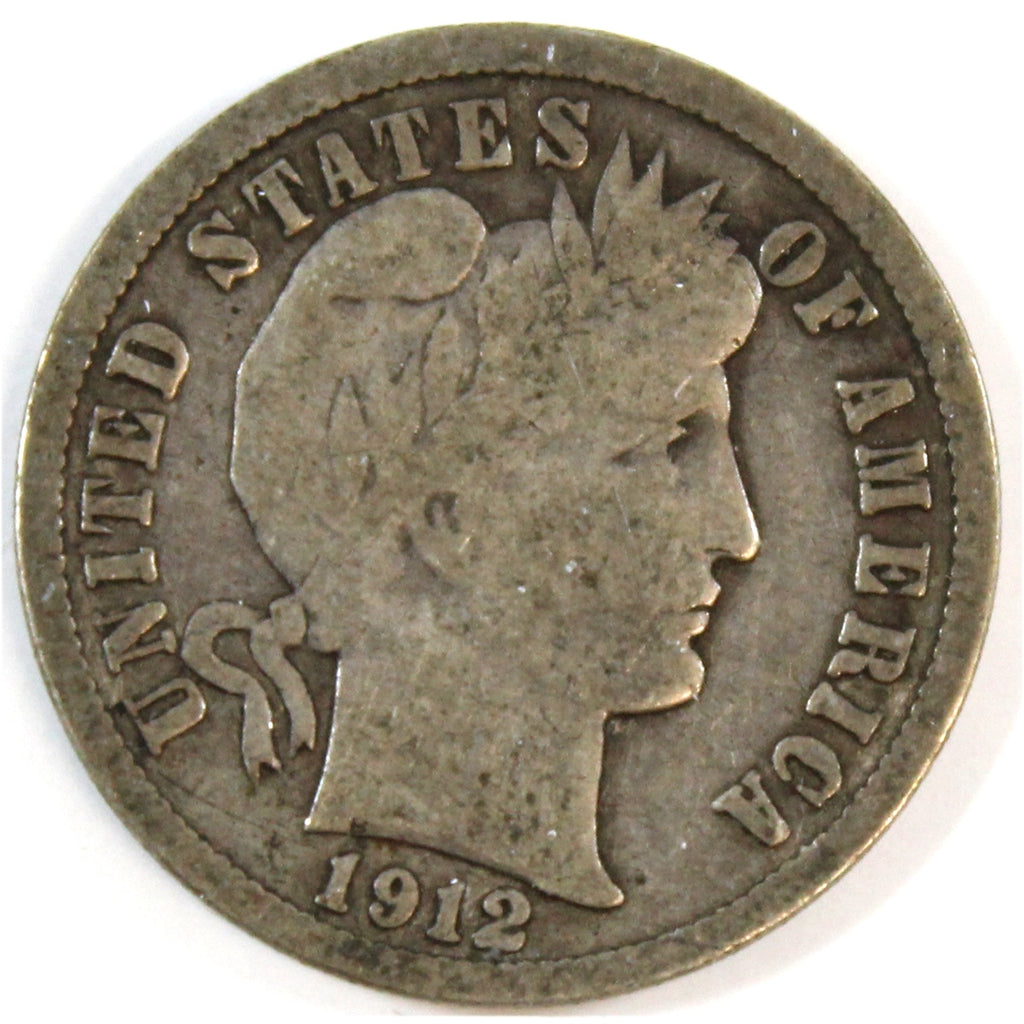 1912 D USA Dime Very Good (VG-8)