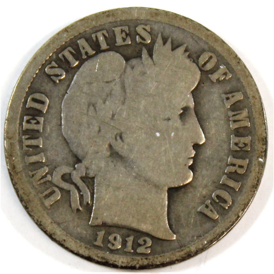 1912 D USA Dime Good (G-4)