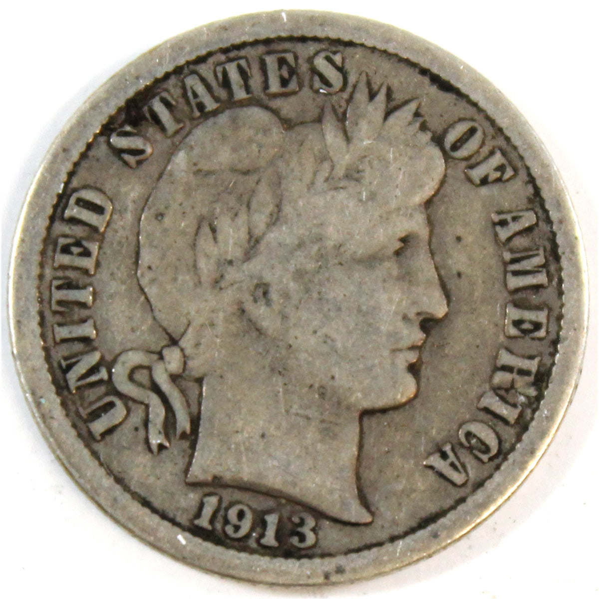 1913 USA Dime Very Good (VG-8)