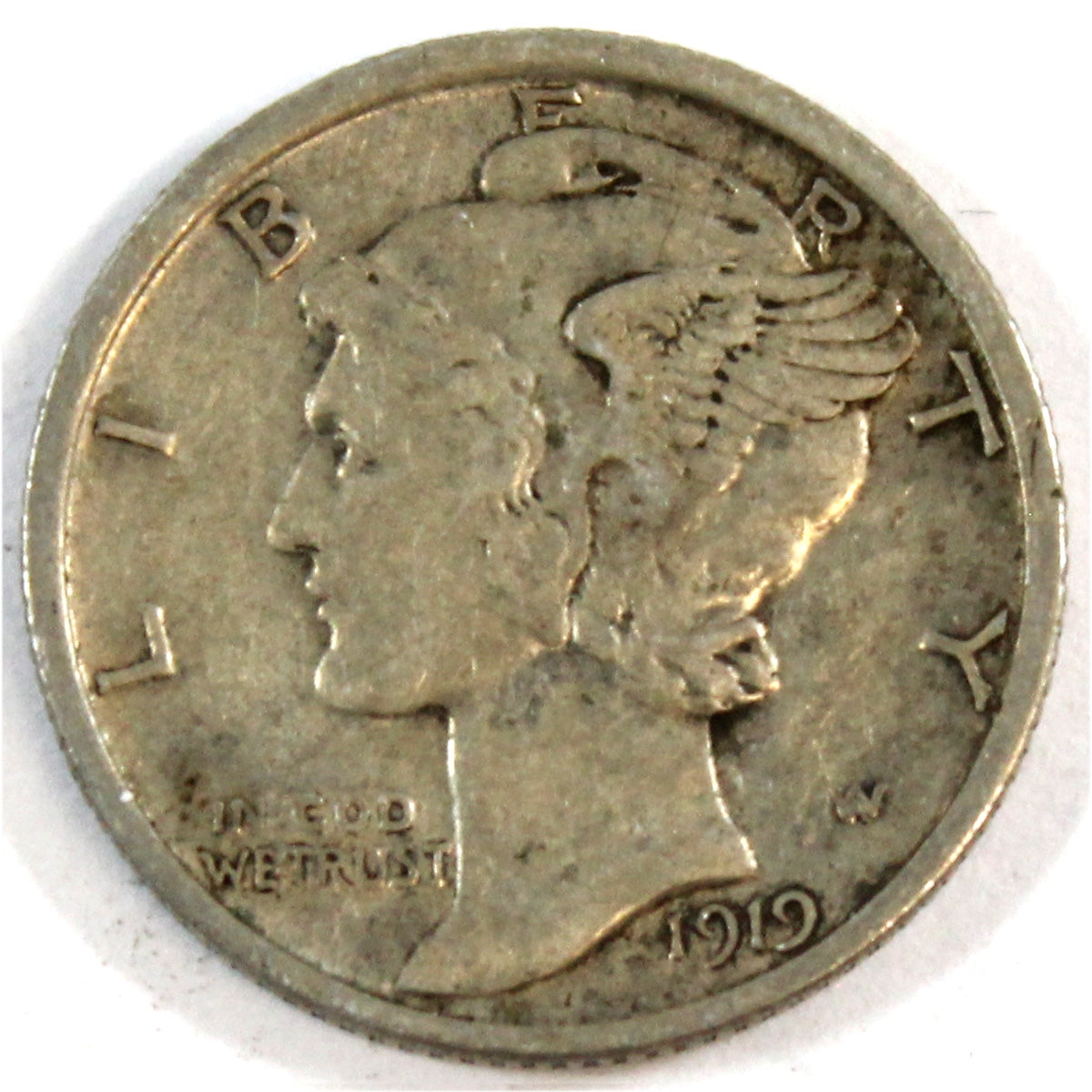 1919 USA Dime Very Fine (VF-20)