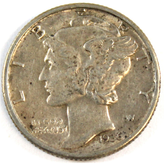 1936 USA Dime Extra Fine (EF-40)