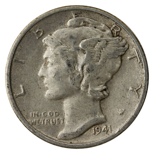 1941 D USA Dime VF-EF (VF-30)