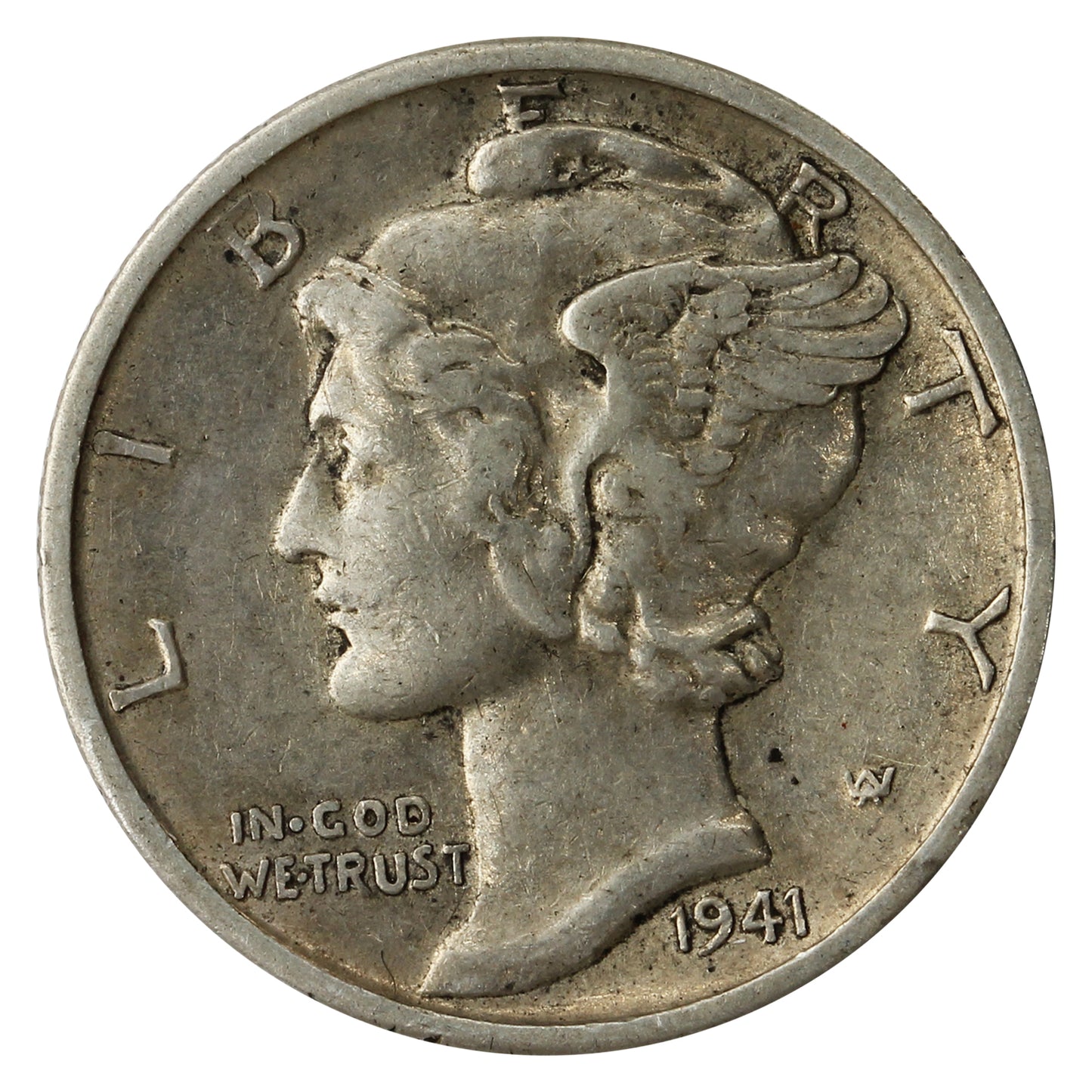 1941 S USA Dime Extra Fine (EF-40)