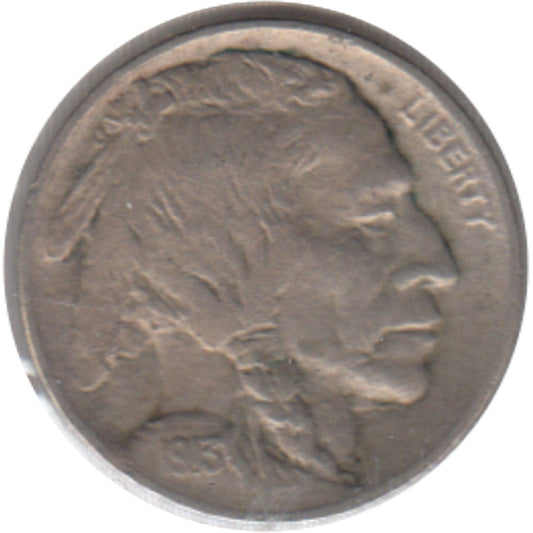 1913 Var. 2 Recessed Ground USA Nickel Extra Fine (EF-40)