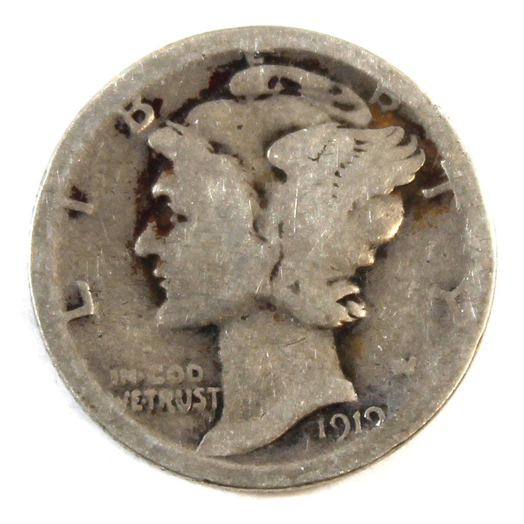 1919 S USA Dime Circulated