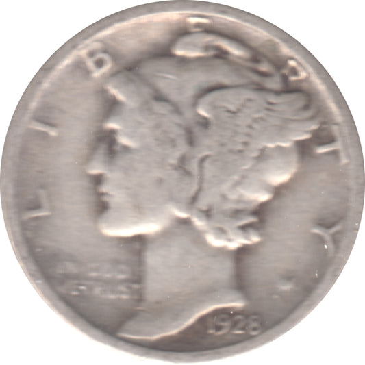 1928 USA Dime Circulated