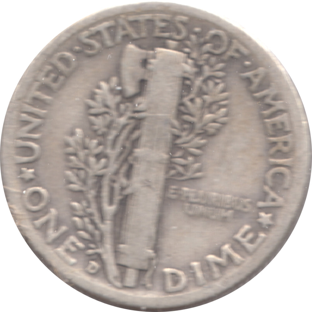 1939 D USA Dime Circulated