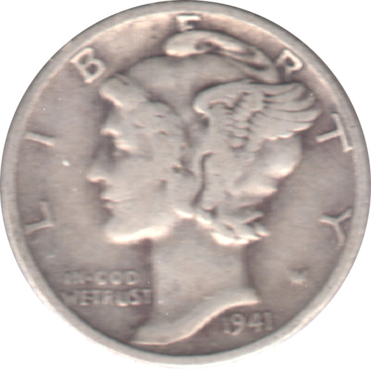 1941 S USA Dime Circulated