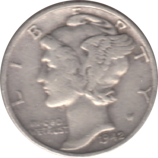 1942 USA Dime Circulated