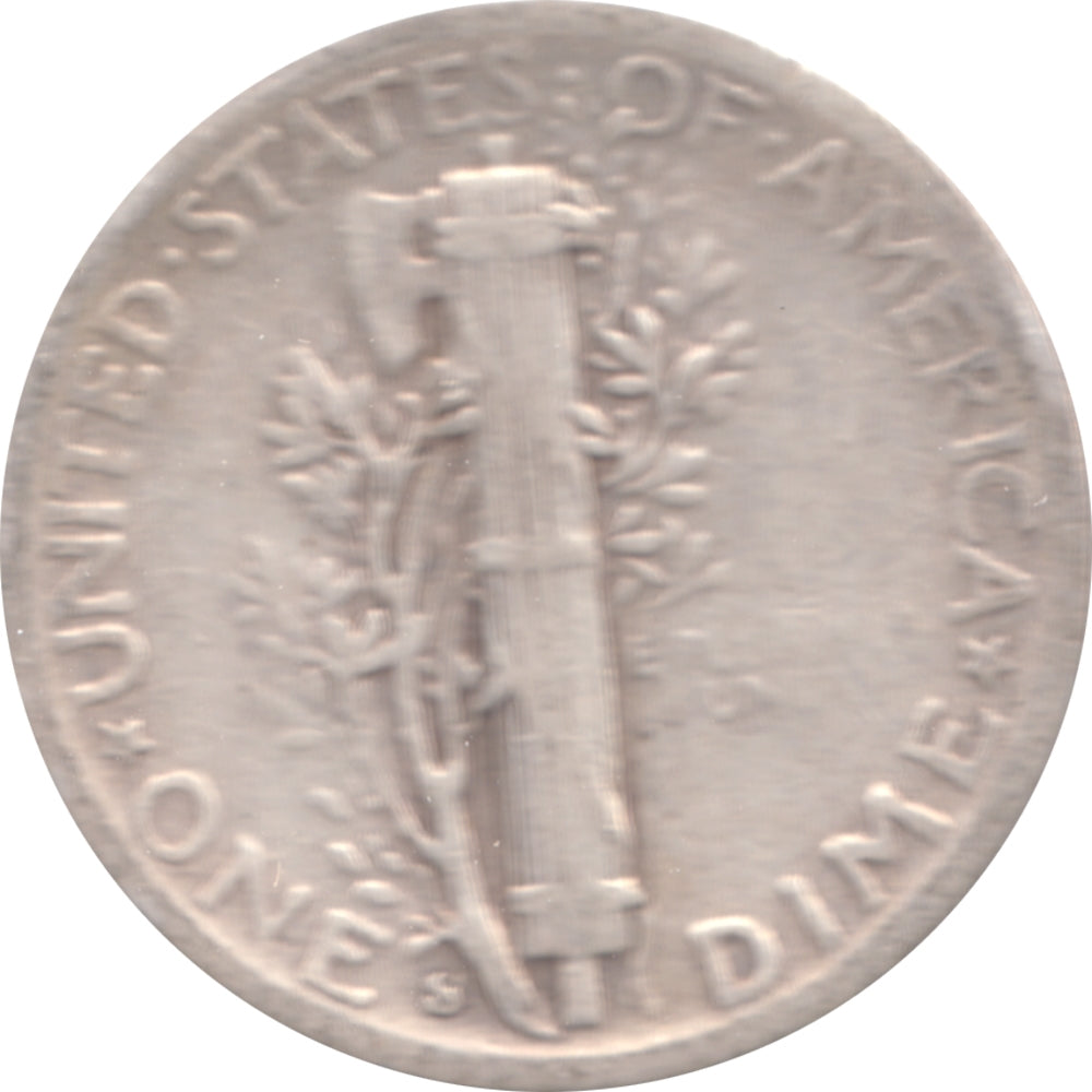 1942 S USA Dime Circulated