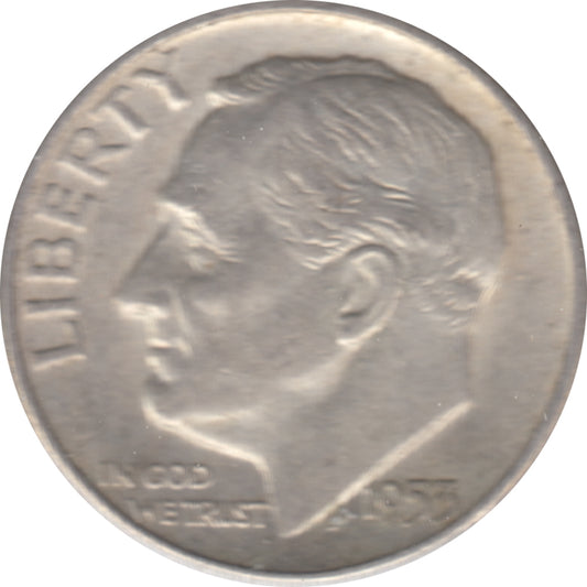 1953 D USA Dime Circulated