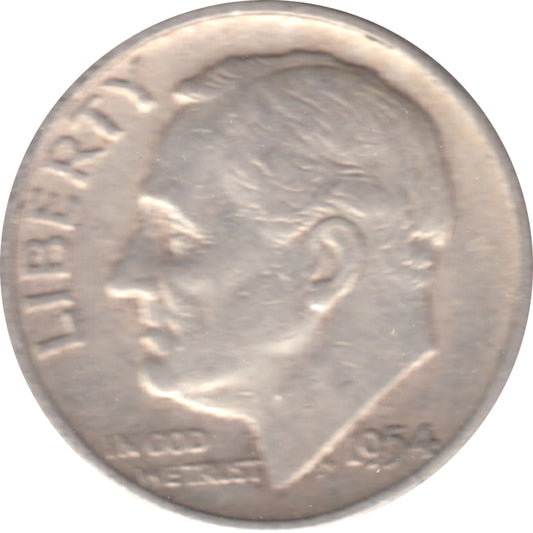 1954 USA Dime Circulated