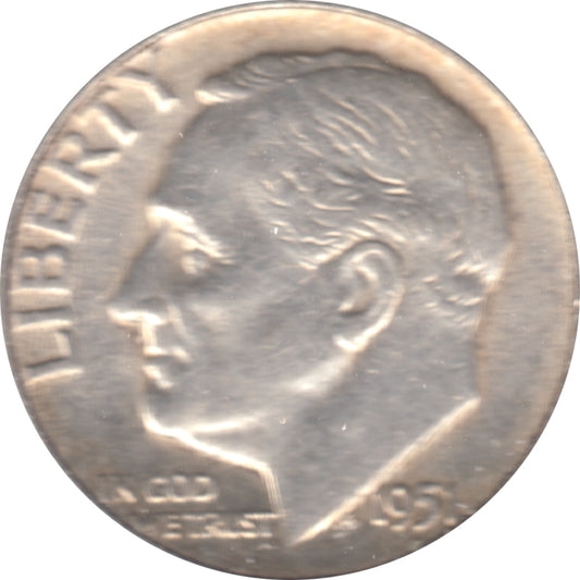 1957 USA Dime Circulated