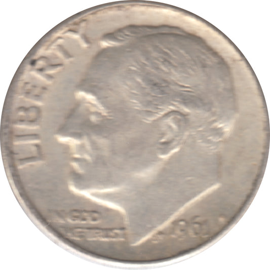 1961 USA Dime Circulated