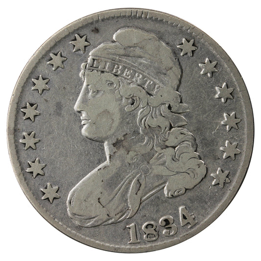 1834 Large Date, Small Letters USA Half Dollar F-VF (F-15) $