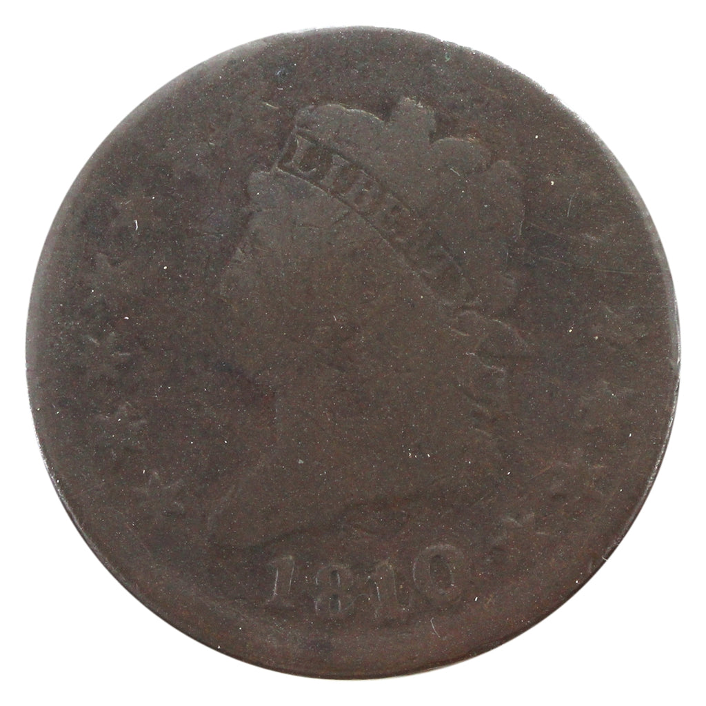 1810 10 Over 09 USA Cent G-VG (G-6) $